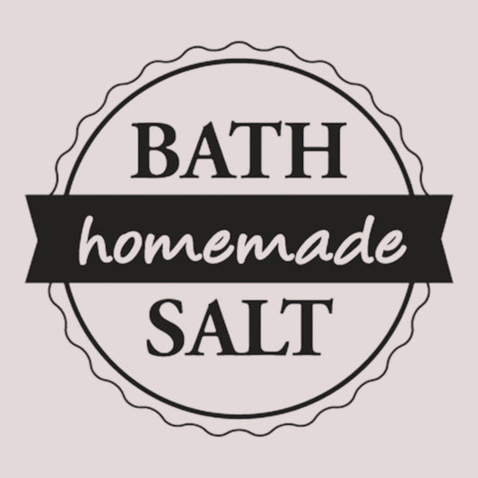 Rayher Holzstempel Bath Salt -homemade, Ø 3 cm