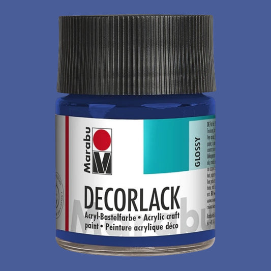 Marabu Decorlack Acryl Glanz Mittblau 052