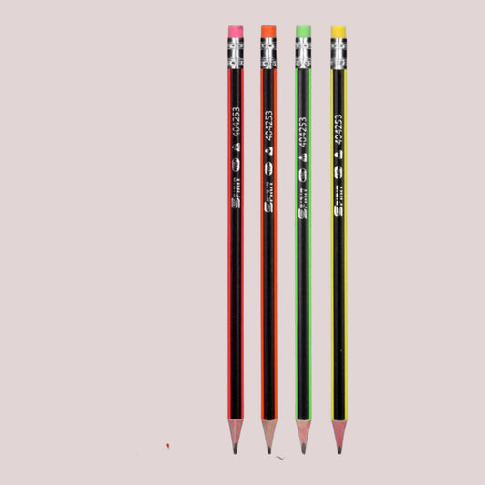 Bleistift mit Radiergummi ''Neon Triangle''