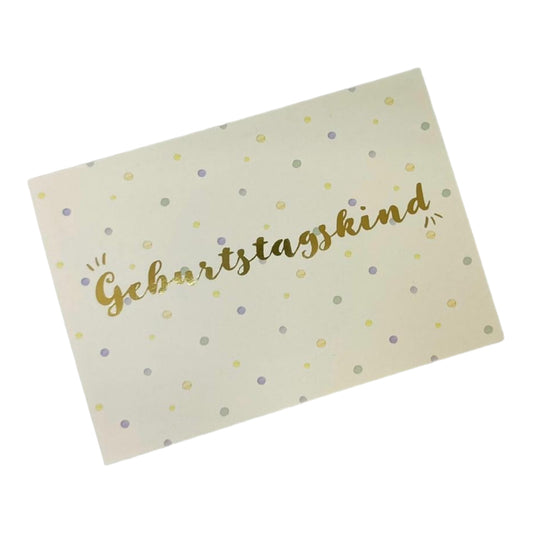 Postcard. Birthday child .