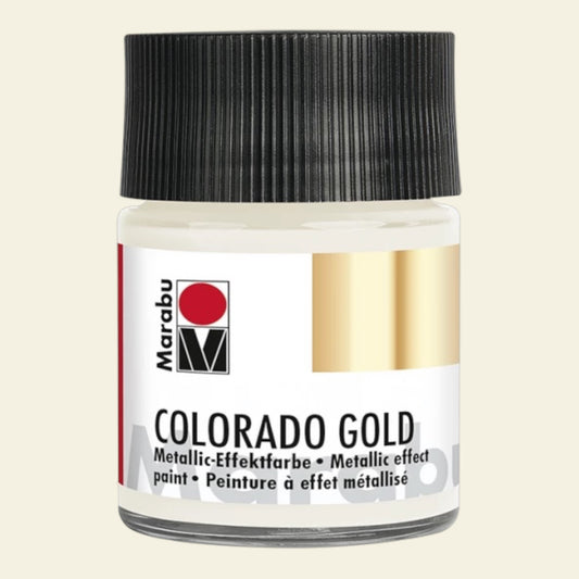 Marabu Colorado Gold Metallic-Effektfarbe , Antik Silber 781
