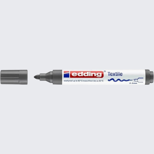Edding 4500 Textile Marker – 2-3 mm Rundspitze, Grau