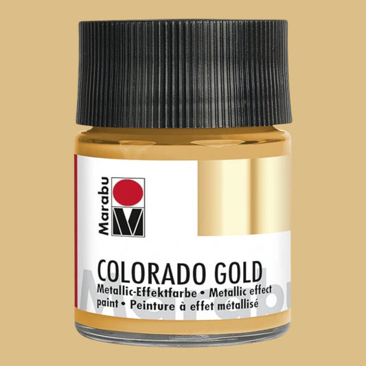 Marabu Colorado Gold Metallic-Effektfarbe , Metallic-Gold 784