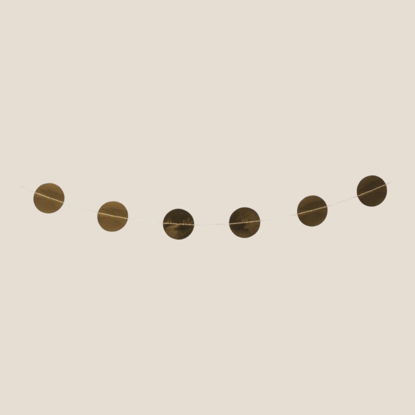 Rayher Paper Garland, 5cm ø, Gold, 2m, Gloss