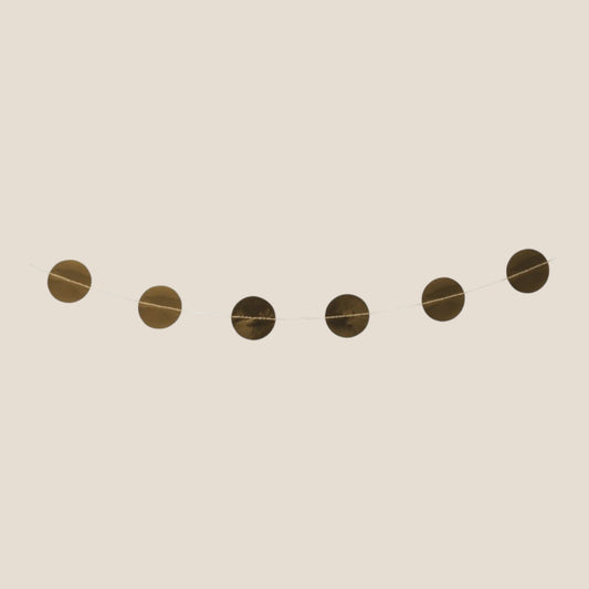 Rayher Papier Girlande, 5cm ø, Gold , 2m, Glanz