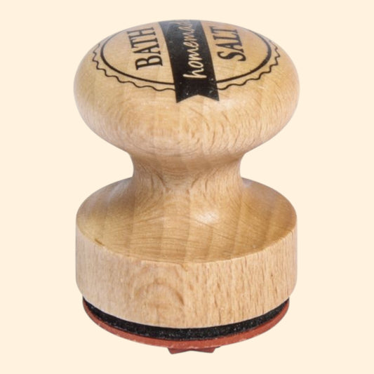 Rayher Holzstempel Bath Salt -homemade, Ø 3 cm