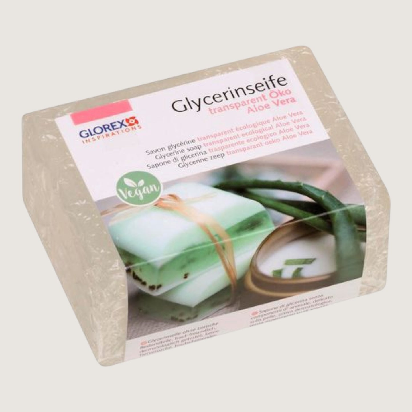 Glorex Glycerinseife Öko Aloe Vera transparent 500g