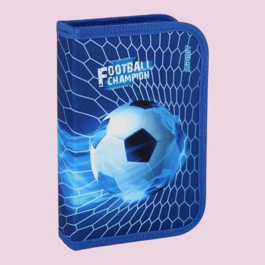 Schüler-Etui ''FUSSBALL CHAMPION'', 1-Zipp, 28-tlg