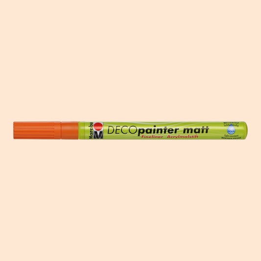 Marabu Deco Painter Acrylmarker Mandarine – Matt