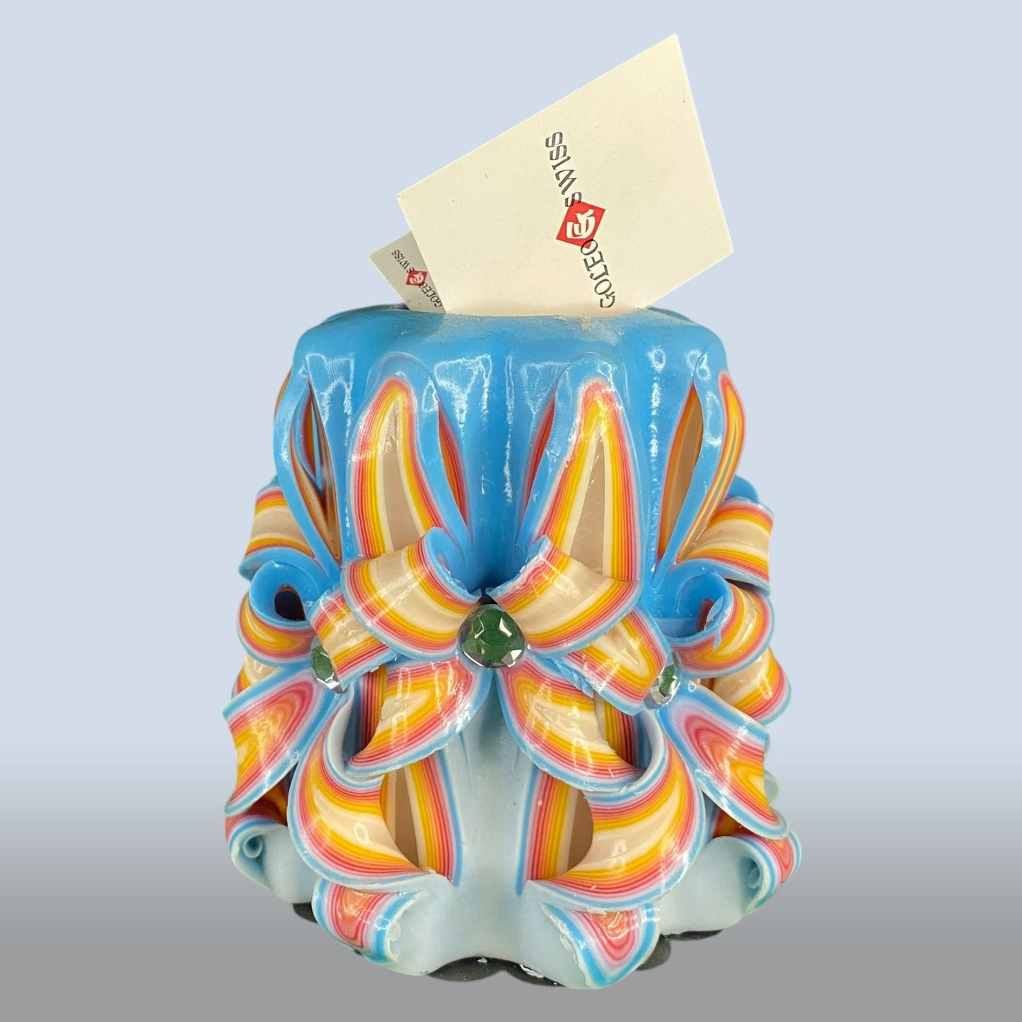 Geschnitzte Kerze Klein - Cherry Ice