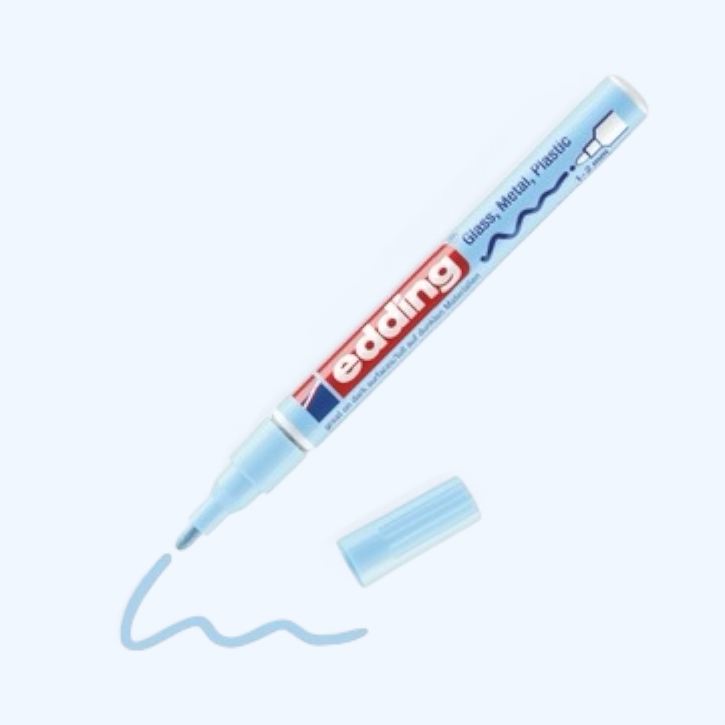 Edding 751 gloss paint marker pastel blue, 1-2 mm