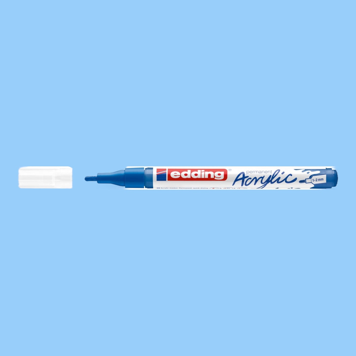 Edding 5300 Acrylmarker enzianblau 903 , Rundspitze 1-2 mm