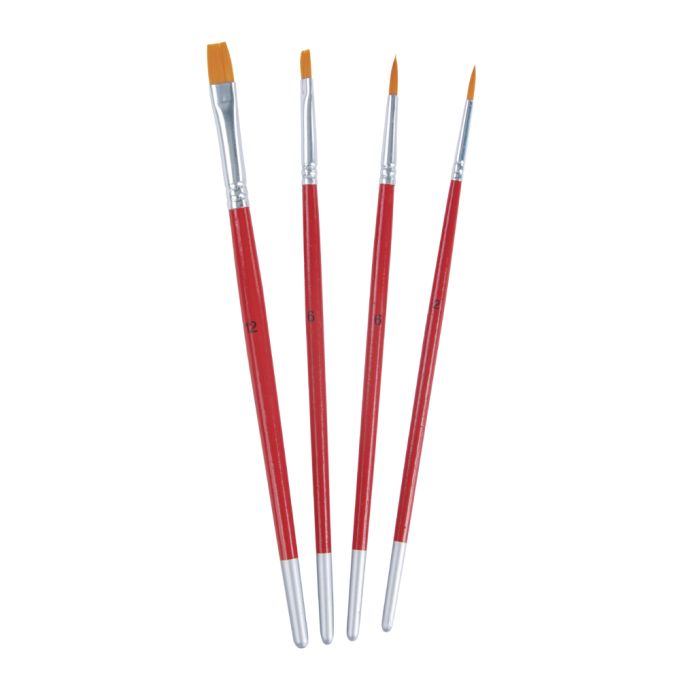 Rayher Brush Set Hobby Creative, FSC 100% -Set with 4 brushes