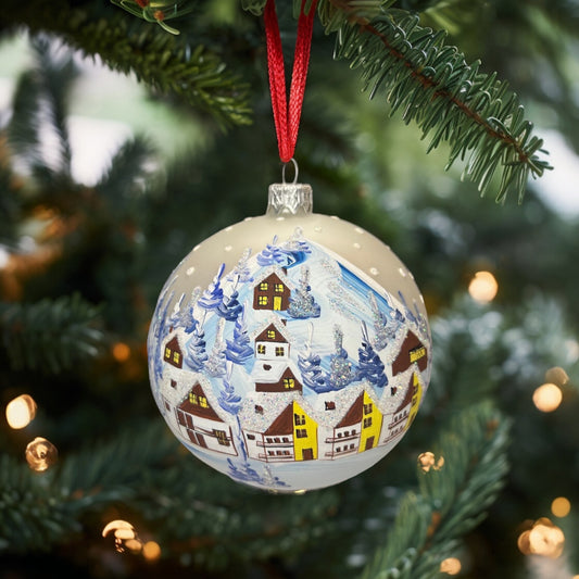 Christmas balls Wintery Switzerland