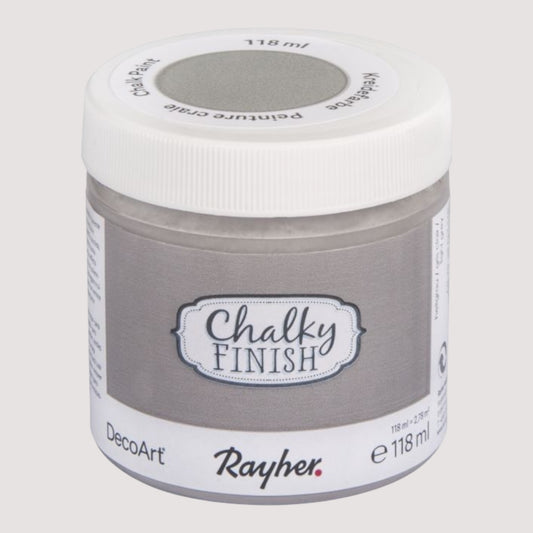 Rayher Chalky-Finish Kreidefarbe – Hellgrau