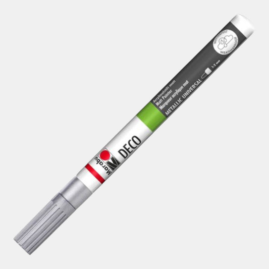 Marabu Deco Painter Acrylmarker Silber– Matt 2-4 mm