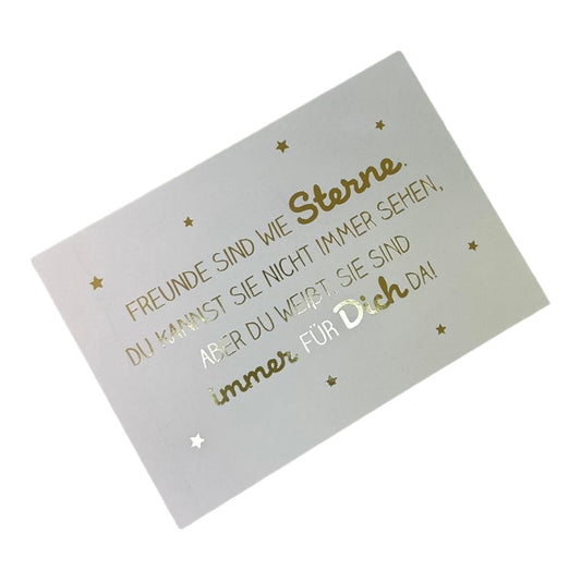 Postcard. Friends are like stars. You can't always see them, but you know they are always there for you!