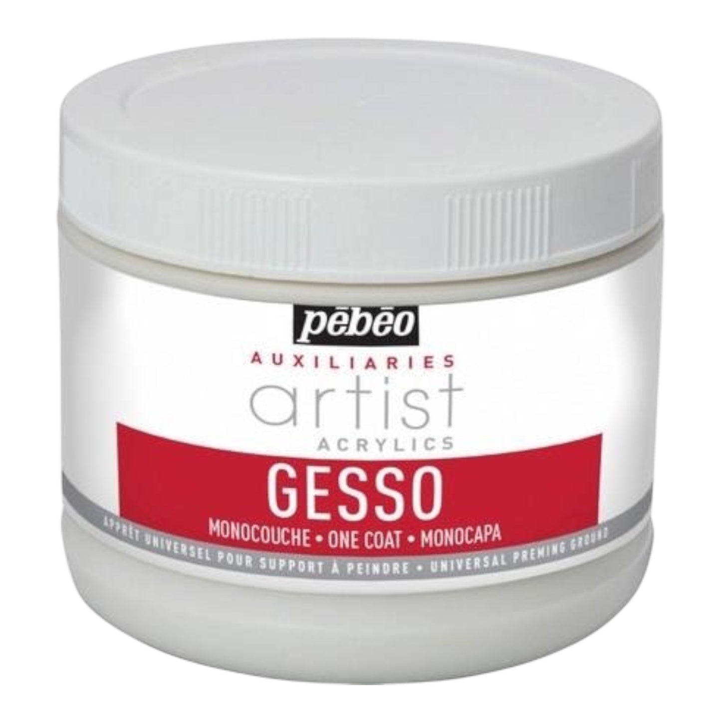 Pébéo Artist Acrylics One Coat Gesso Weiß – 500 ml