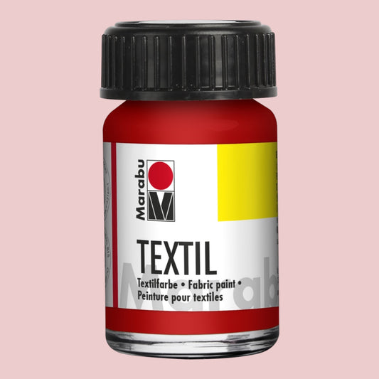 Marabu Textil, Stofffarbe Korallenrot 036, 15 ml