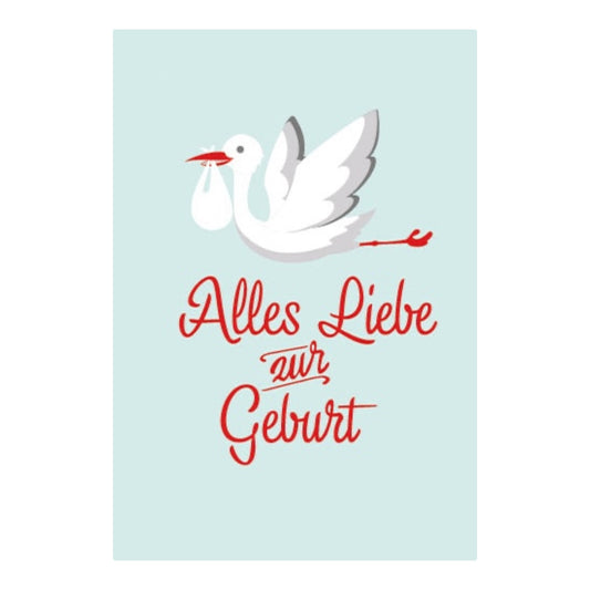 Pop-Up Karte Alles Liebe zur Geburt