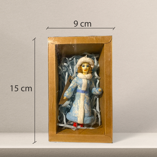 Weihnachtspuppe Schneemädchen