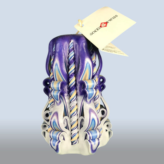 Geschnitzte Kerze Klein - Misty Orchid