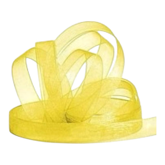 Hotex Chiffonband N 10 Zitronengelb, 10 m