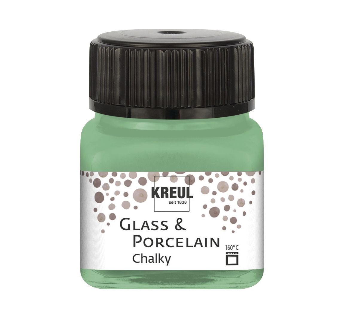 Kreul Glass & Porcelain Chalky, Porcelain and Glass Paint Matt Rosemary Green 16640