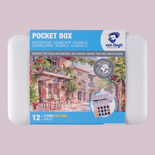 Van Gogh Aquarell Pocket Box – 15 halbe Näpfchen 12 + 3 gratis
