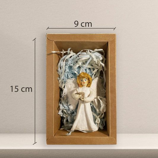 Weihnachtspuppe Engel mit Kerze