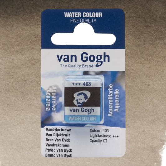Van Gogh Aquarellfarbe Näpfchen Vandyckbraun 403