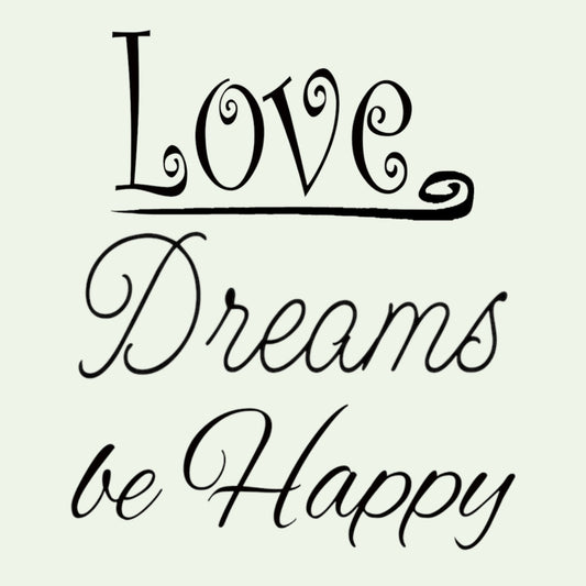 Glorex Reliefeinlage Dreams / Love / be happy/ 3 St