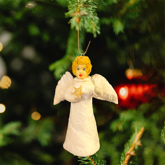 Weihnachtspuppe Engel mit Stern