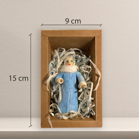 Weihnachtspuppe Schneemädchen