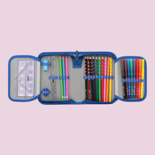 Schüler-Etui ''FUSSBALL CHAMPION'', 1-Zipp, 28-tlg