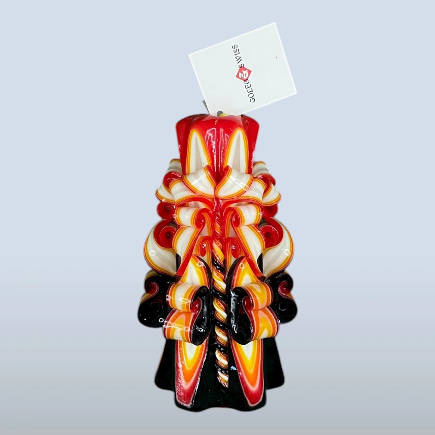 Geschnitzte Kerze Mittel - Sunset Flame