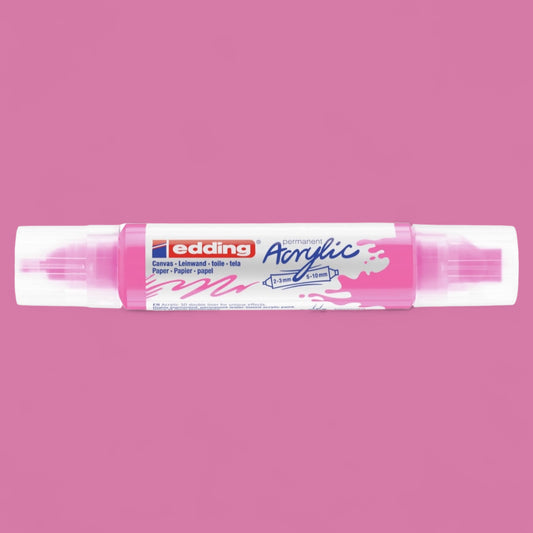 Edding 5400 Acryl 3D Double Liner neonpink 069 , Tubenspitze 2-3 mm . 5-10 mm