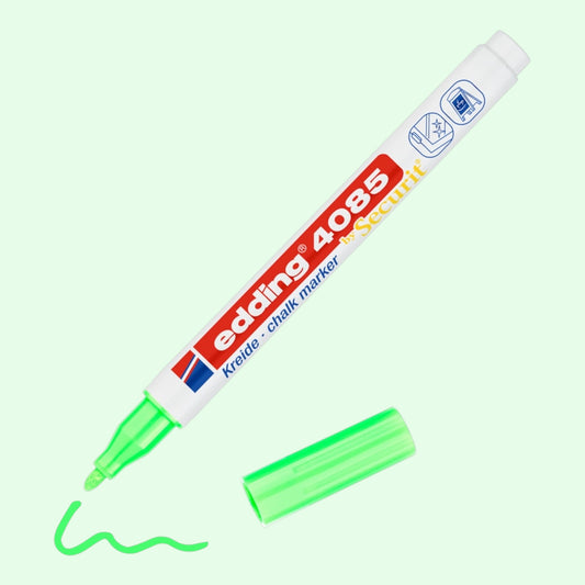Edding 4085 Kreidemarker Neongrün, Rundspitze 1-2 mm