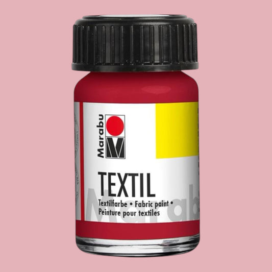 Marabu Textil, Stofffarbe Rubinrot 038, 15 ml