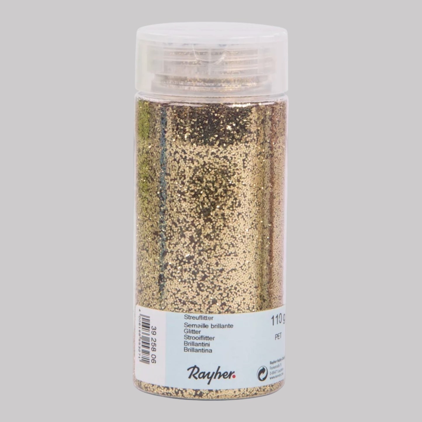 Rayher scattered glitter PET gold 110 g