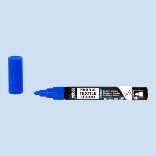 Pébéo Textil 7A Marker Opak – 4 mm Rundspitze , Blau