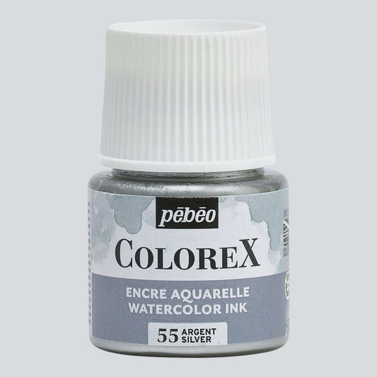 Pebeo Colorex Inks - Silver, 45 ml