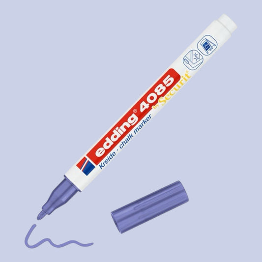Edding 4085 Kreidemarker Violett-Metallic, Rundspitze 1-2 mm