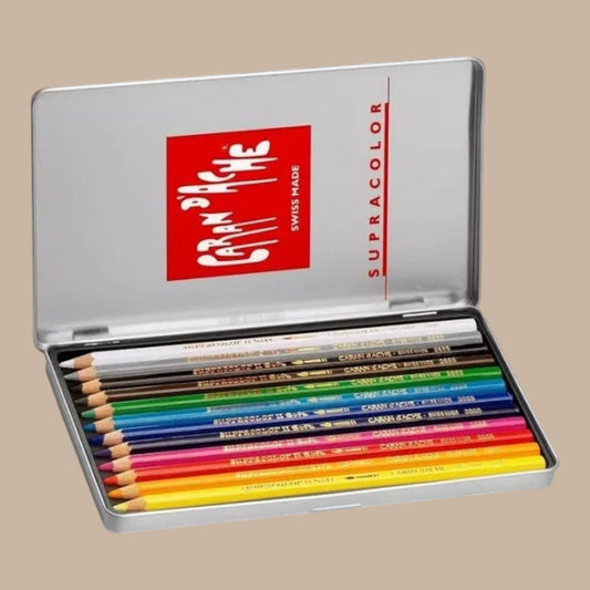 Caran d’Ache Supracolor Aquarelle Buntstifte – 12er Set