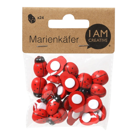 I AM Creative Mini Marienkäfer, Glückskäfer 24 Stück