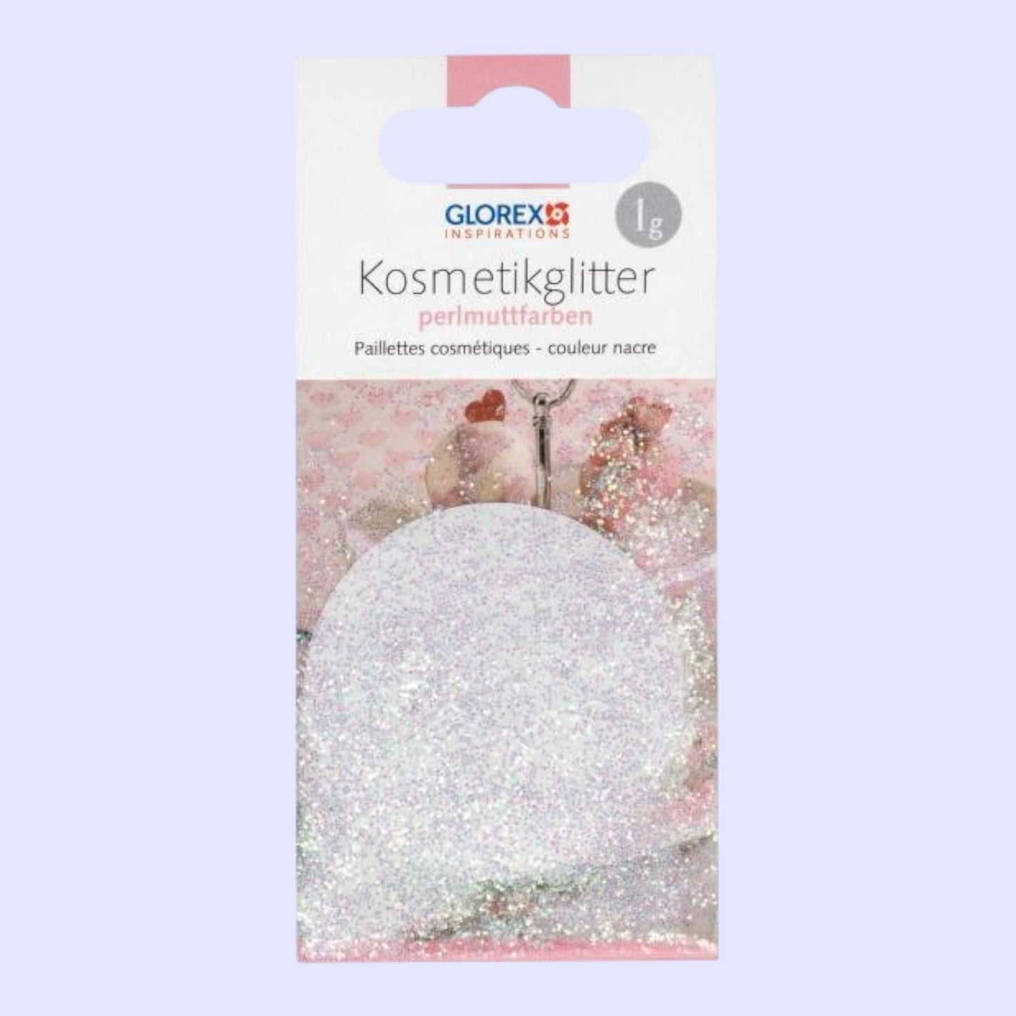 Glorex Cosmetic Glitter Mother of Pearl 1g