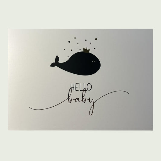 Postkarte „Hello Baby“