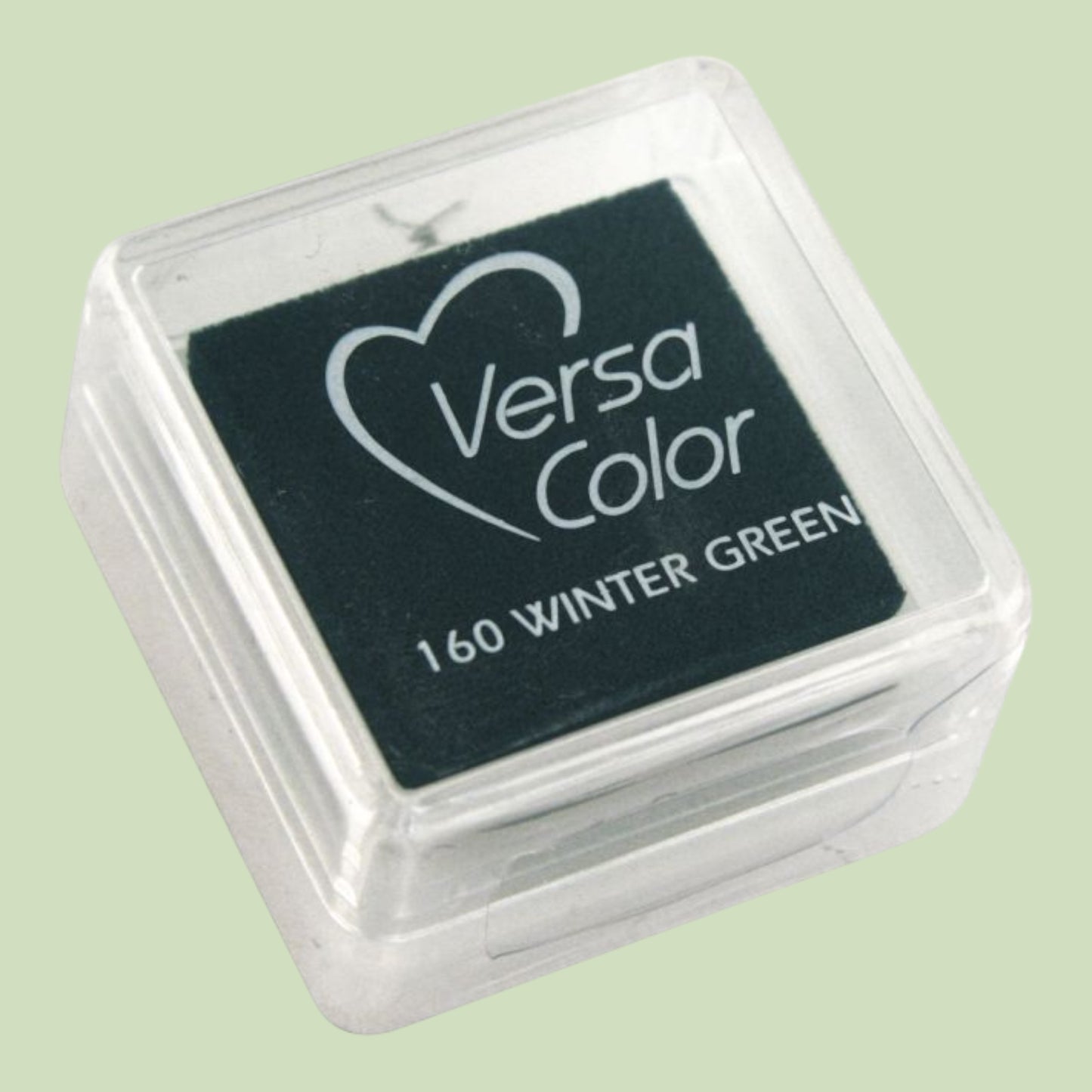 Rayher stamp pad Versacolor, 160 dark green stamp area 2.5 x 2.5 cm