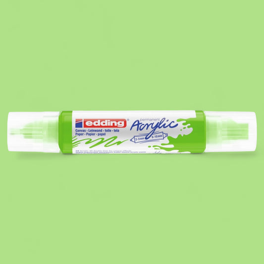 Edding 5400 Acryl 3D Double Liner gelbgrün 927 , Tubenspitze 2-3 mm . 5-10 mm