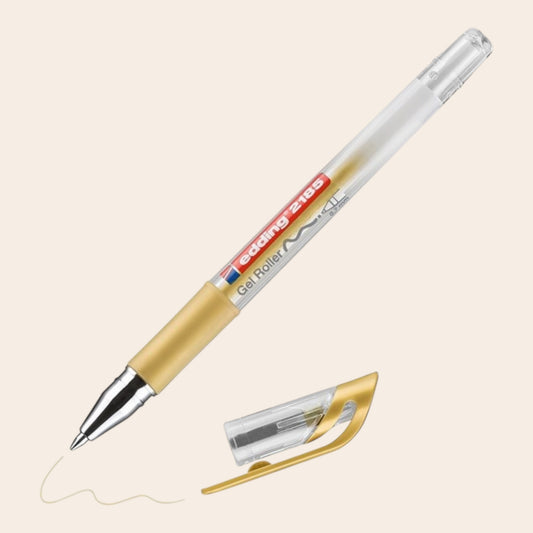 Edding 2185 Gelroller – Gold Metallic, Rollerspitze 0,7 mm